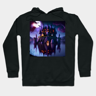 Creepy Castle on Lake Hoodie